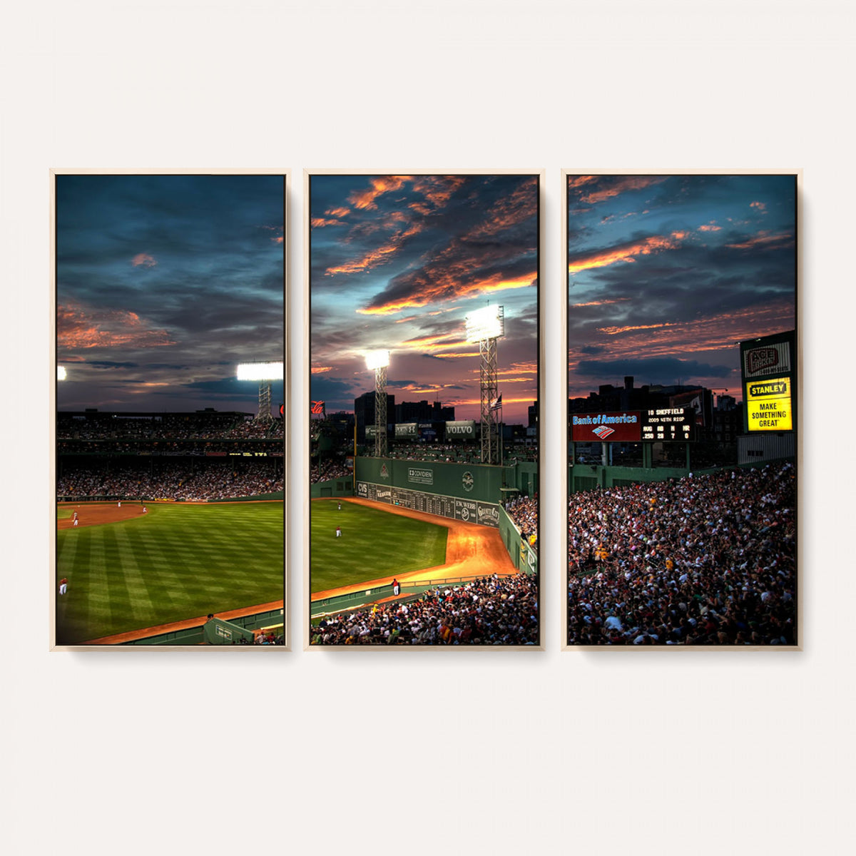 66781-MGV-CV-36X24 - Fenway Park Boston Massachusetts Stadium Wall Art Canvas Print