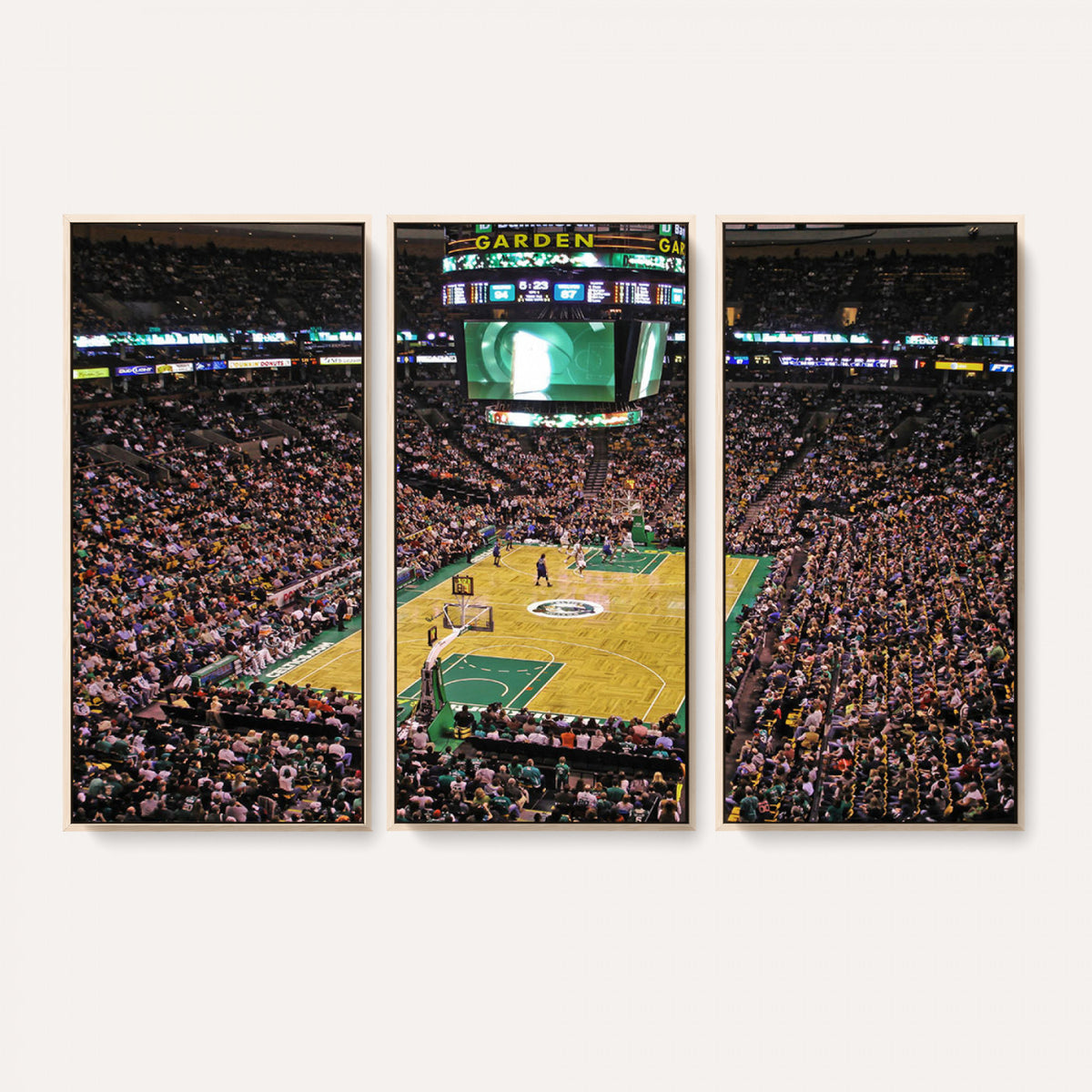 21705-MGV-CV-36X24 - TD Garden Basketball Canvas Wall Art | Boston Celtics Live Action