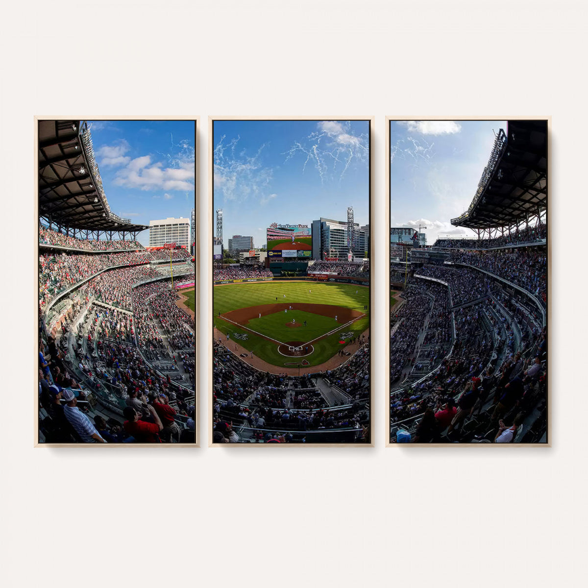 78608-MGV-CV-36X24 - Truist Park Stadium Canvas Wall Art, Atlanta Braves Game Day Decor