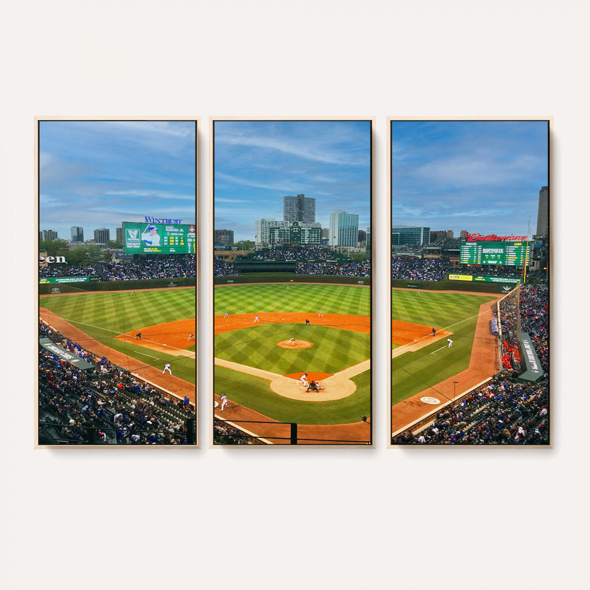 86839-MGV-CV-36X24 - Wrigley Field Chicago Cubs Panoramic Canvas Print