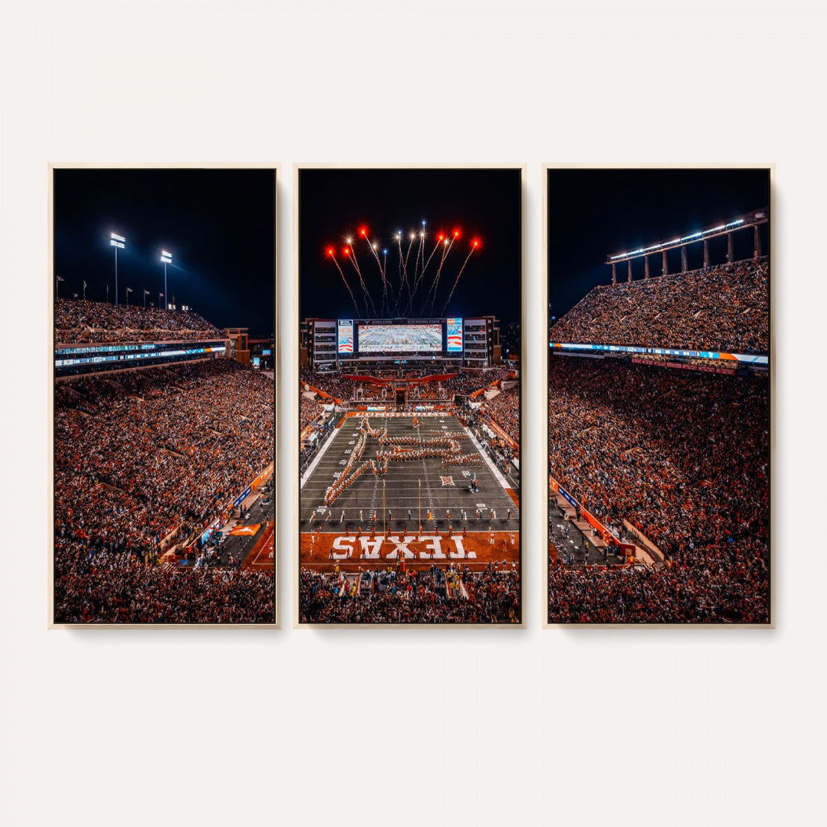 58778-PAN-FL-20X10 - Darrell K Royal Memorial Stadium | Texas Longhorns | Print Decor Wall Art Design for Home & Office Decoration