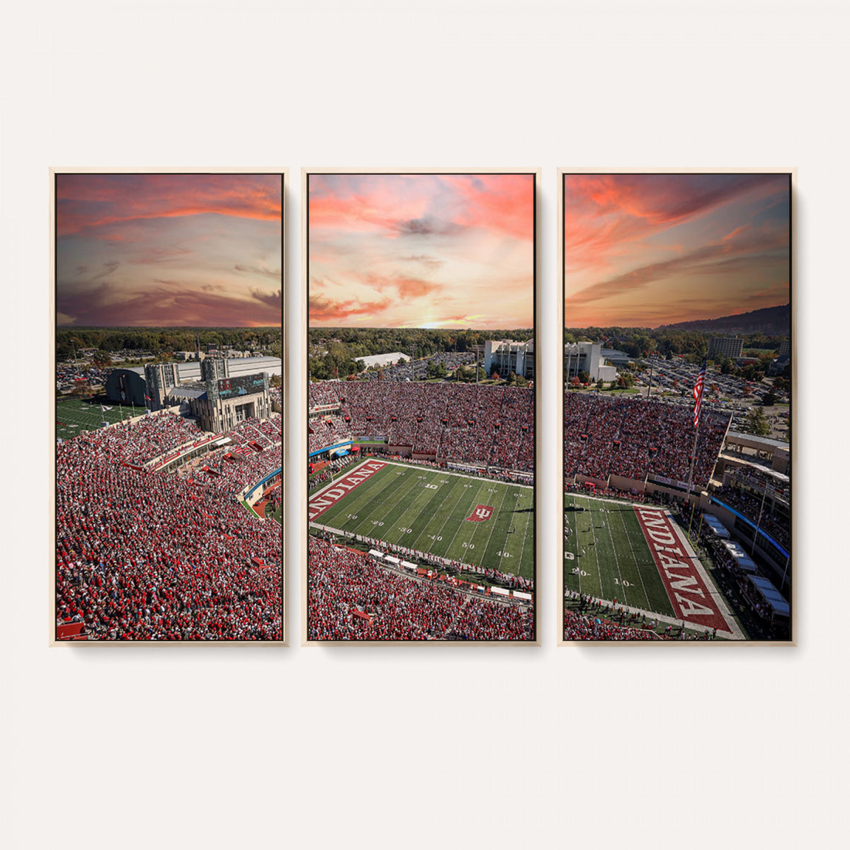 51135-MGV-CV-36X24 - Indiana Memorial Stadium Wall Art Canvas Print