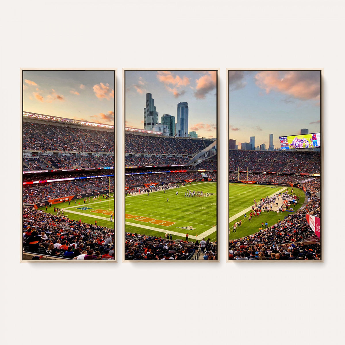 55377093-PAN-FL-20X10 - Chicago Bears Soldiers Field Wall Art Canvas Print, Man Cave Wall Decor