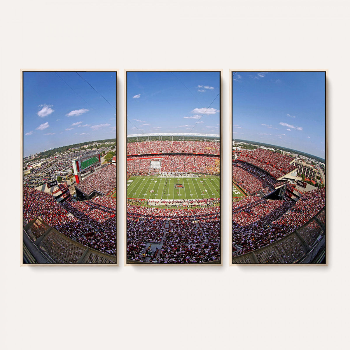 29492070-MGV-CV-36X24 - William Brice Stadium Wall Art Canvas Print, Stadium Crowd on Football Game Day