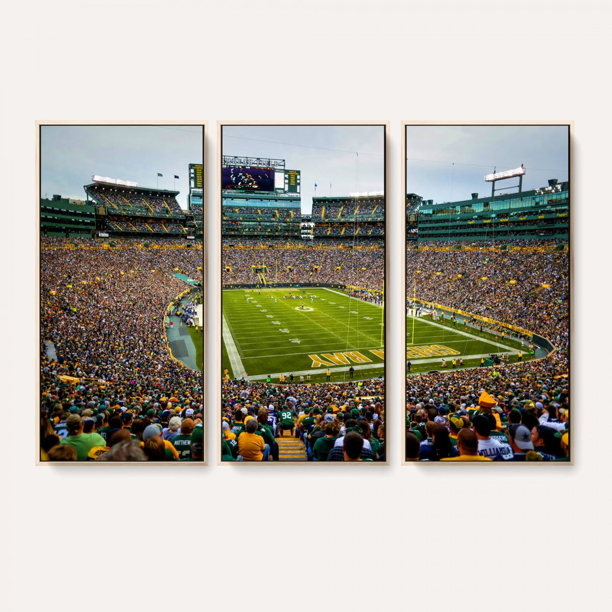 GBP101-MGV-CV-36X24 - Green Bay Packers Lambeau Field Stadium Wall Art Canvas Print