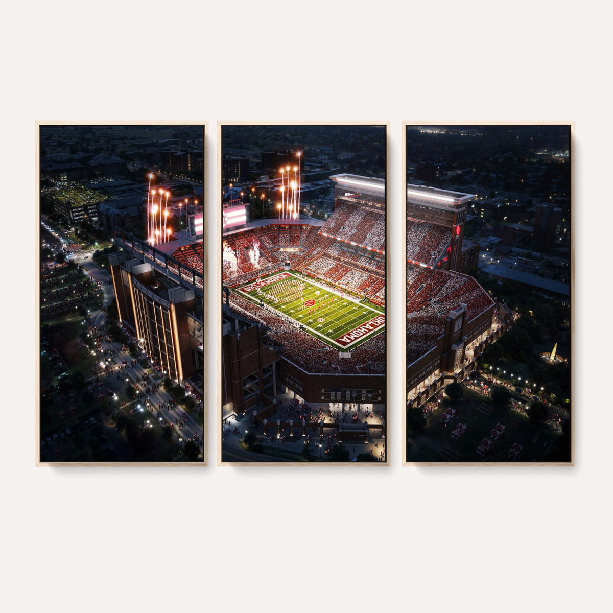 16867141-MGV-CV-36X24 - Oklahoma Memorial Stadium, Gaylord Memorial Stadium Wall Art