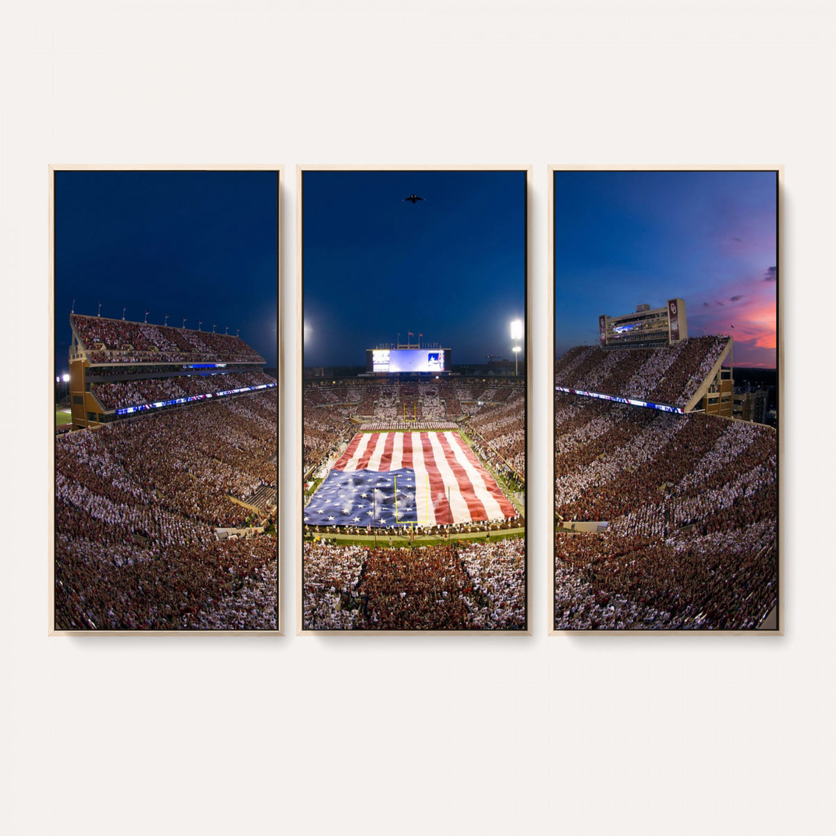 12979182-MGV-CV-36X24 - Oklahoma Sooners Memorial Stadium Wall Art Canvas Print