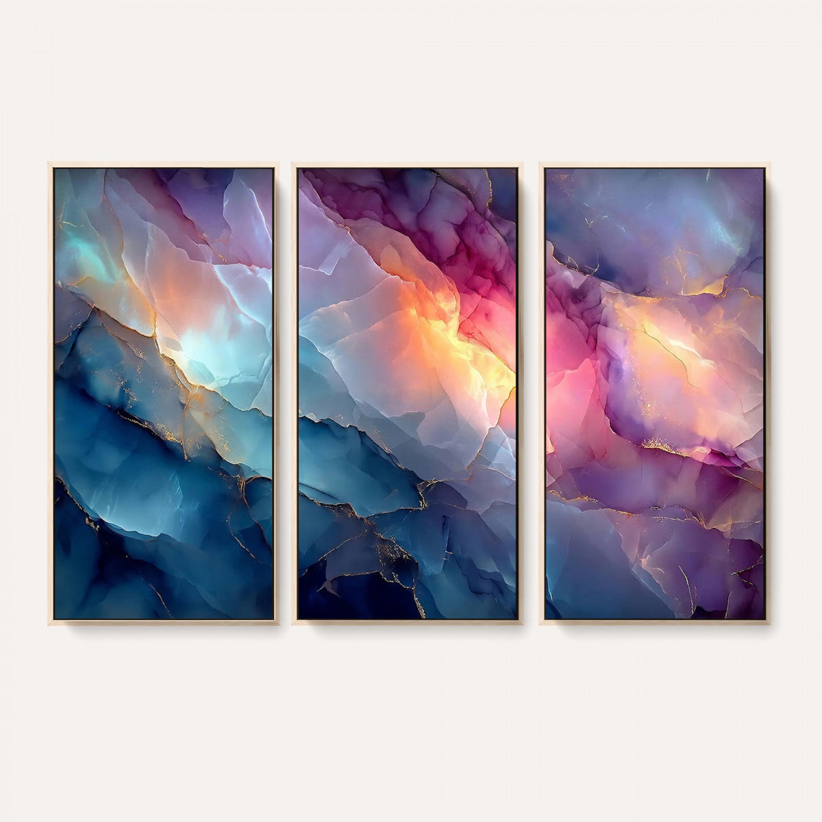 28163849-MGV-CV-36X24 - Colorful Abstract Canvas Wall Art Print, Vibrant Popup Color Art Print