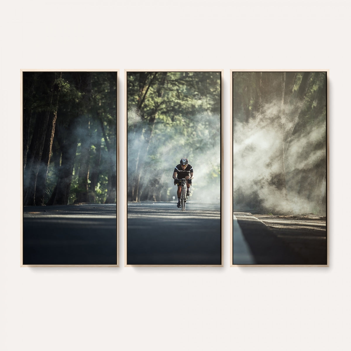 60298-MGV-CV-36X24 - Cycling Road Bike in the Morning, Cycling Road Bike Canvas Print
