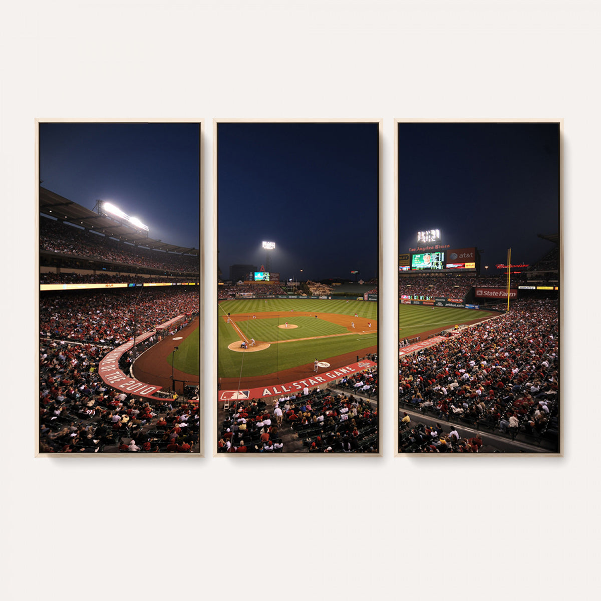 88896-MGV-CV-36X24 - Los Angeles Angels Baseball Team Print, Anaheim Angel Stadium Wall Art