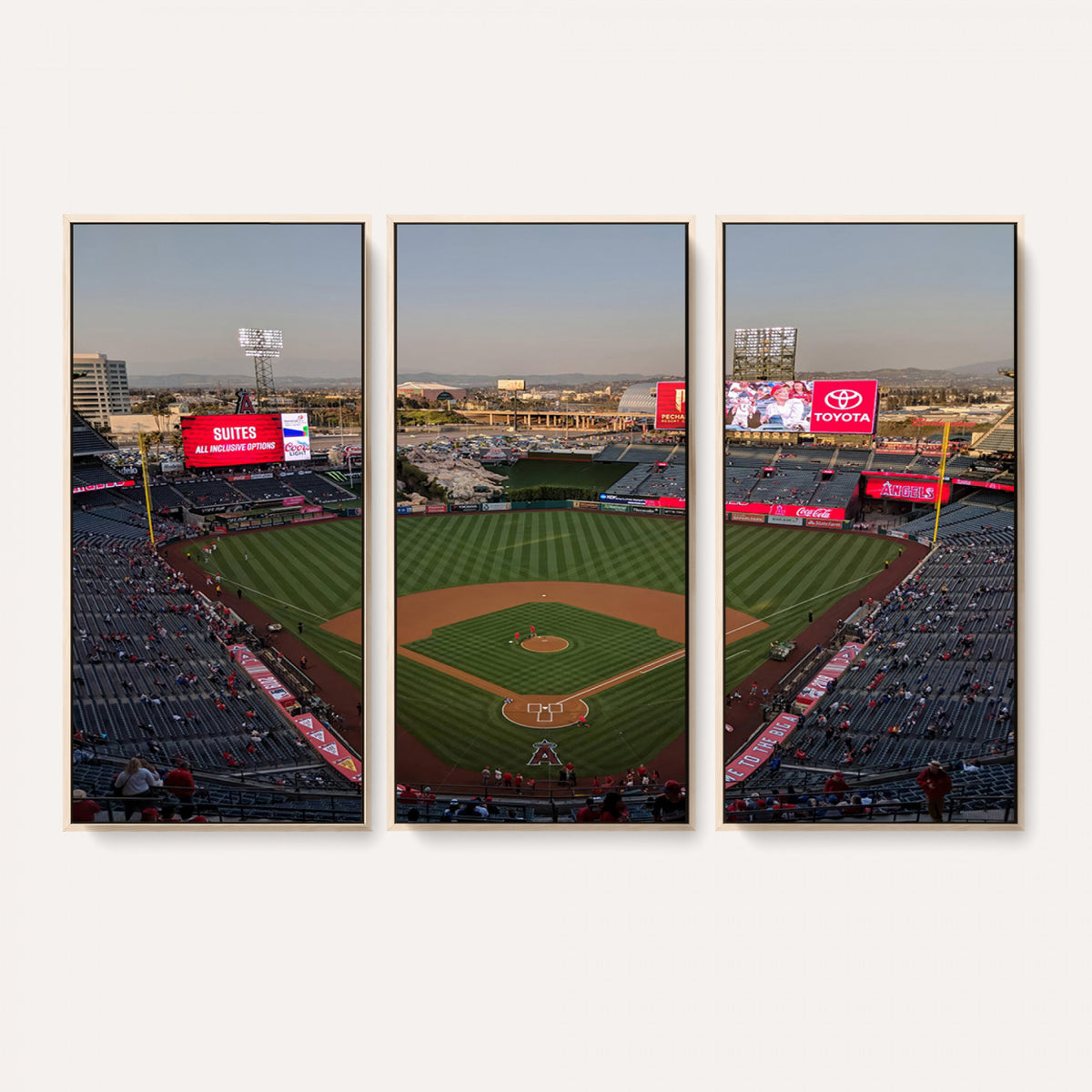 45864-MGV-CV-36X24 - Los Angeles Angels Baseball Canvas Print, Anaheim Angel Stadium Wall Art