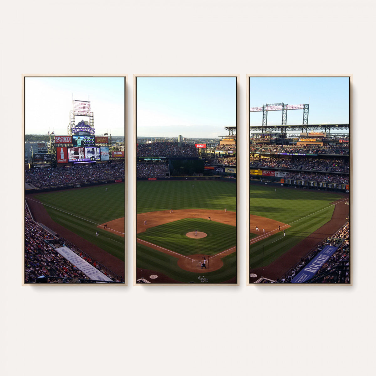 21638-MGV-CV-36X24 - Colorado Rockies Coors Field Wall Art Canvas Print, MLB Baseball Stadium