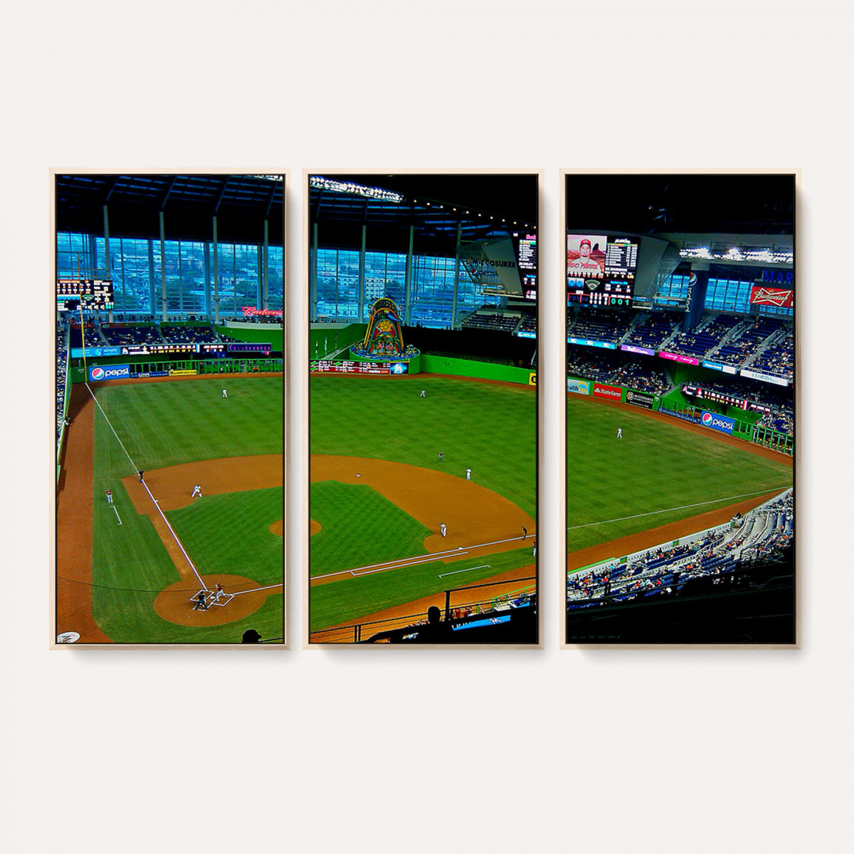 51207-MGV-CV-36X24 - Miami Marlins Baseball Team Print, Miami LoanDepot Park