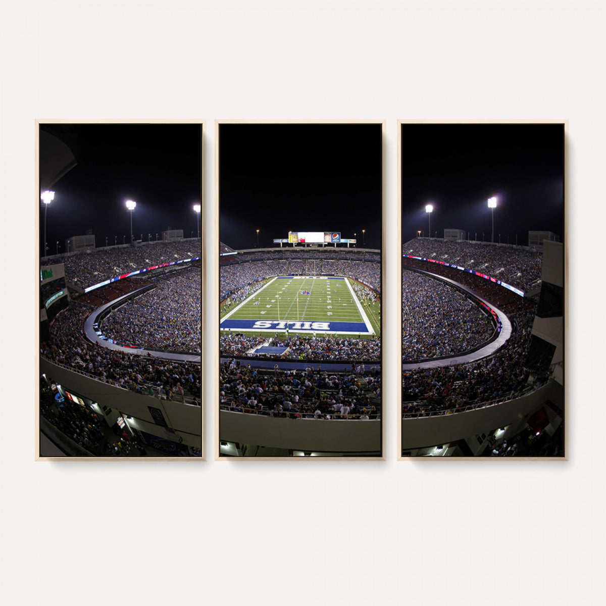 98546-MGV-CV-36X24 - Buffalo Bills NFL Football Team Print, Buffalo Highmark Stadium Wall Art