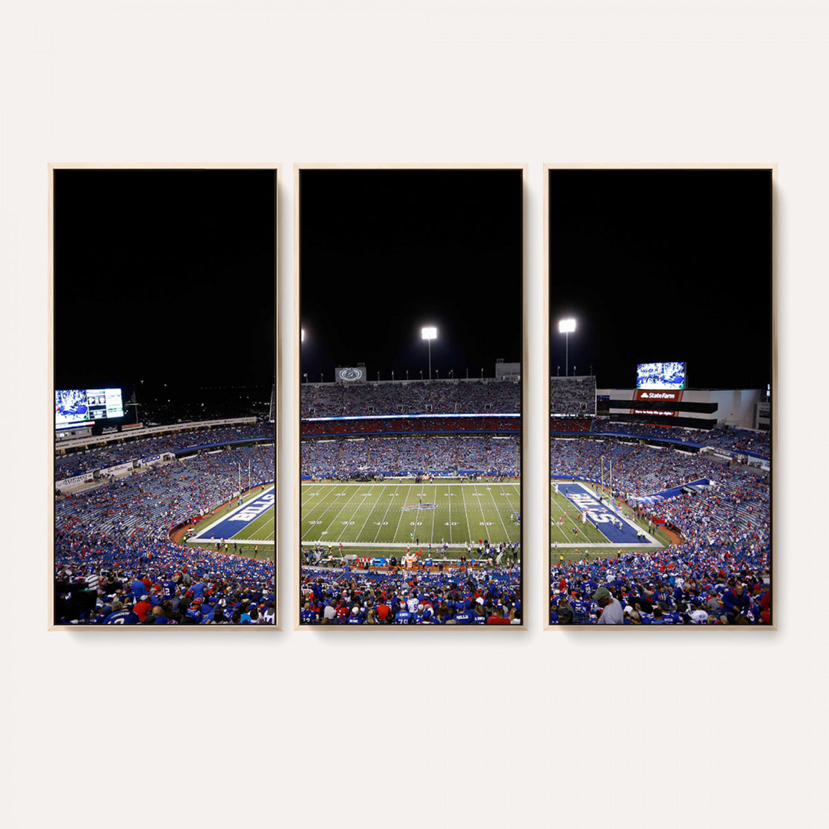 59036-MGV-CV-36X24 - Buffalo Bills Wall Art, Buffalo Bills Stadium Canvas Print for Sports Decor