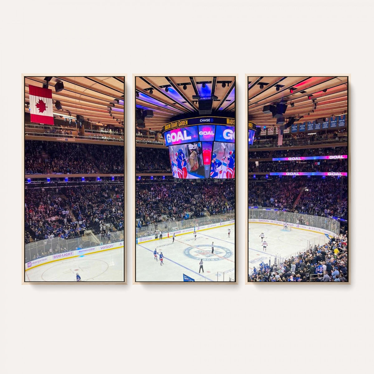 36401-MGV-CV-36X24 - Madison Square Garden New York Rangers Hockey Stadium Wall Art Canvas