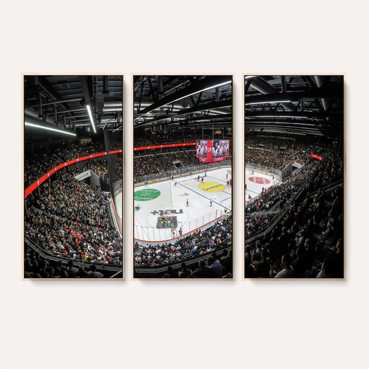 46282-MGV-CV-36X24 - Vaudoise Lausanne Ice Hockey Arena Stadium Wall Art Canvas