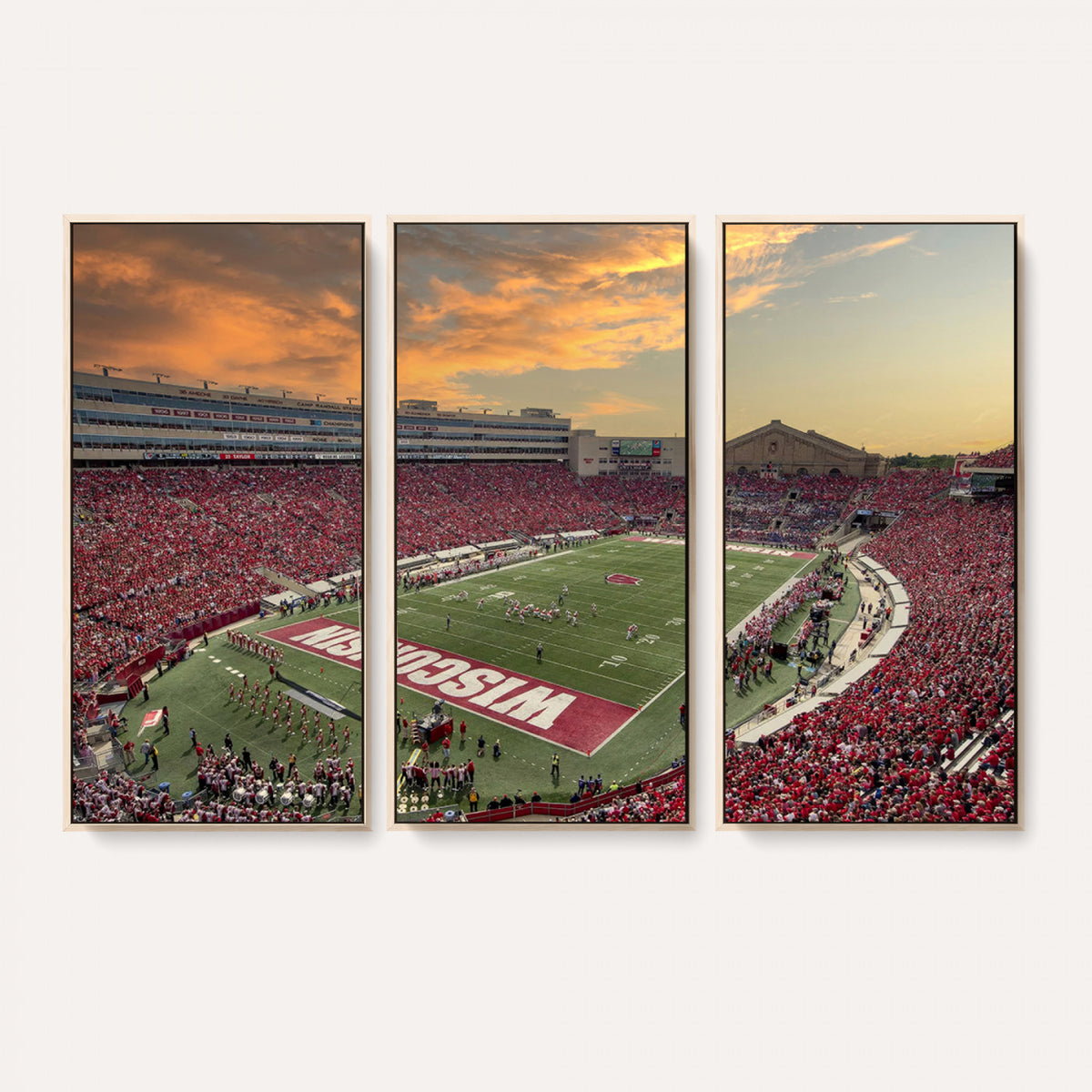 41472-MGV-CV-36X24 - Camp Randall Stadium Wisconsin Badgers Large Wall Art Canvas Print | College Football Stadium Wall