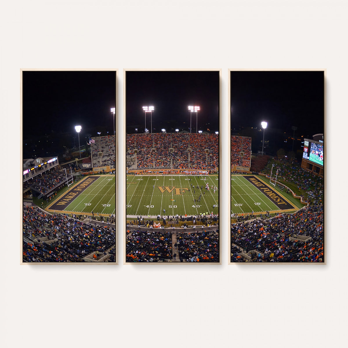 26033-MGV-CV-36X24 - Demon Deacons Print Canvas, Football Team Print