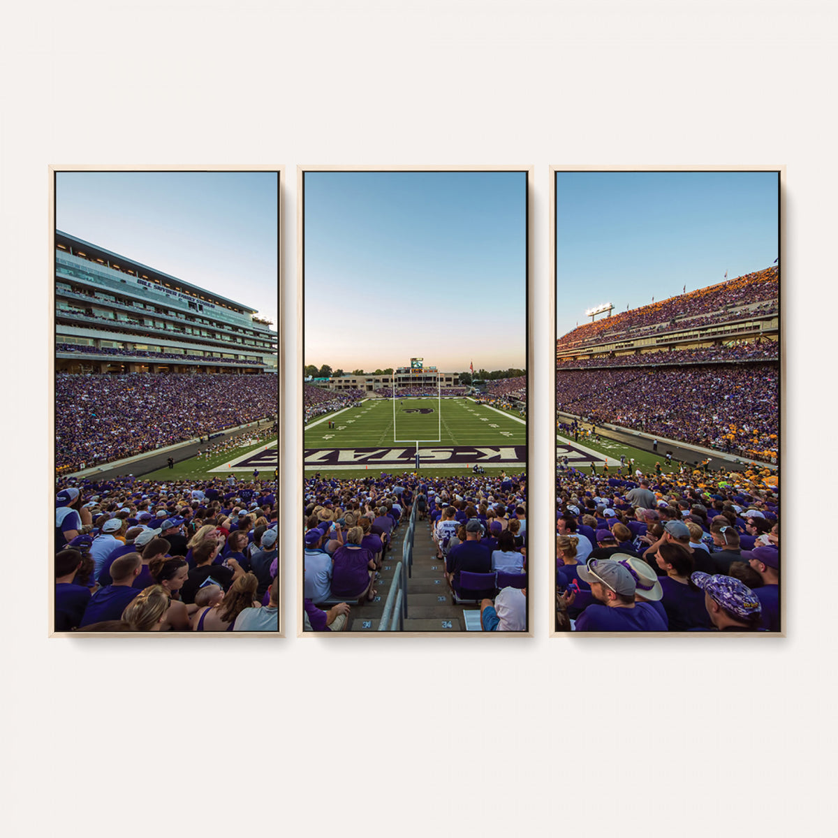 82792-MGV-CV-36X24 - Kansas State University Wildcats Football Team Print - Manhattan Bill Snyder Family Football Stadium