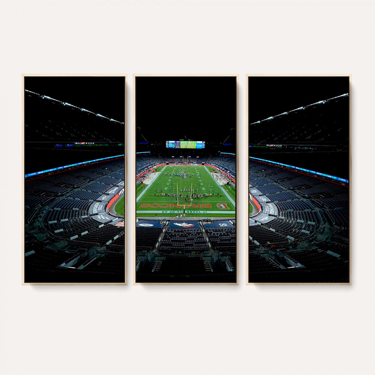 14797-MGV-CV-36X24 - Denver Broncos Football Team Print Canvas- Denver Empower Field at Mile High Stadium Wall Art Canvas