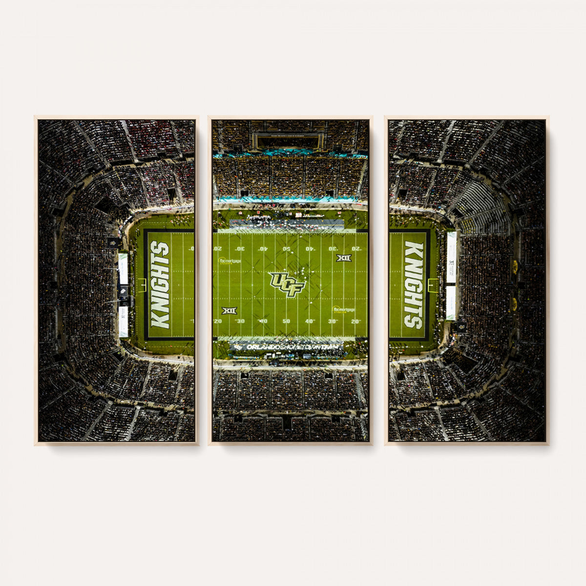 58050-MGV-CV-36X24 - UCF Knights Football Team Print - Orlando FBC Mortgage Stadium Wall Art, UCF Knights Canvas Print