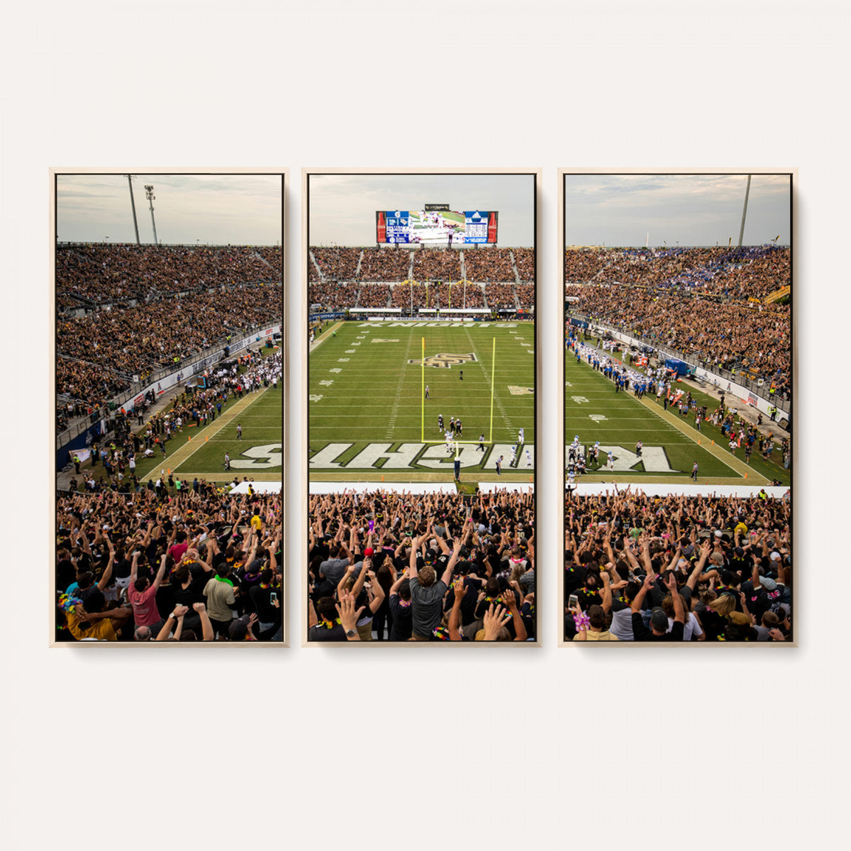38659-MGV-CV-36X24 - UCF Knights Football Team Print - Orlando FBC Mortgage Stadium Canvas Print