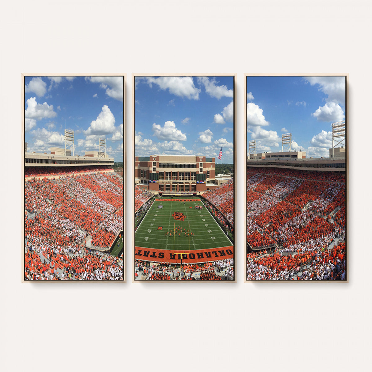 65192-MGV-CV-36X24 - Oklahoma State Cowboys Football Team Print - Stillwater Boone Pickens Stadium Wall Art Canvas Print