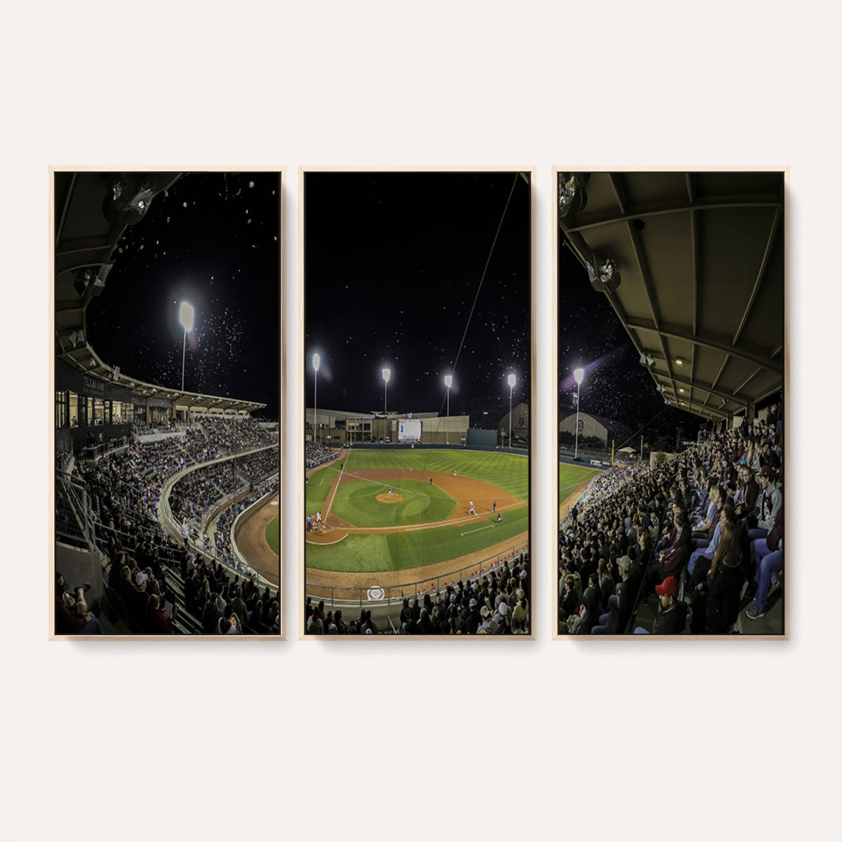 10262-MGV-CV-36X24 - Olsen Field at Blue Bell Park - Texas A&M Aggies Baseball Stadium Wall Art Canvas Print