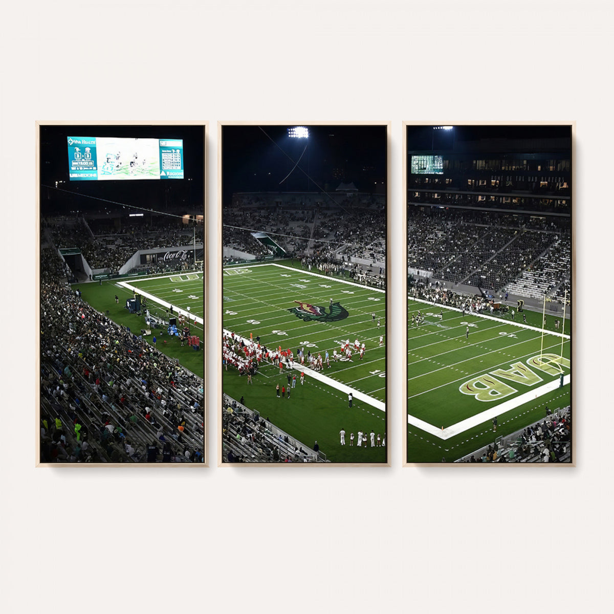 81740-MGV-CV-36X24 - UAB Blazers Football Team Print - Birmingham Protective Stadium Wall Art Canvas Print