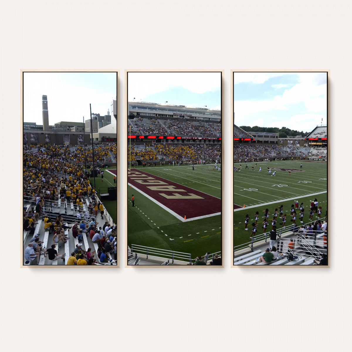 61503-MGV-CV-36X24 - Boston College Eagles Football Team Print - Boston Alumni Stadium Wall Art Canvas Print