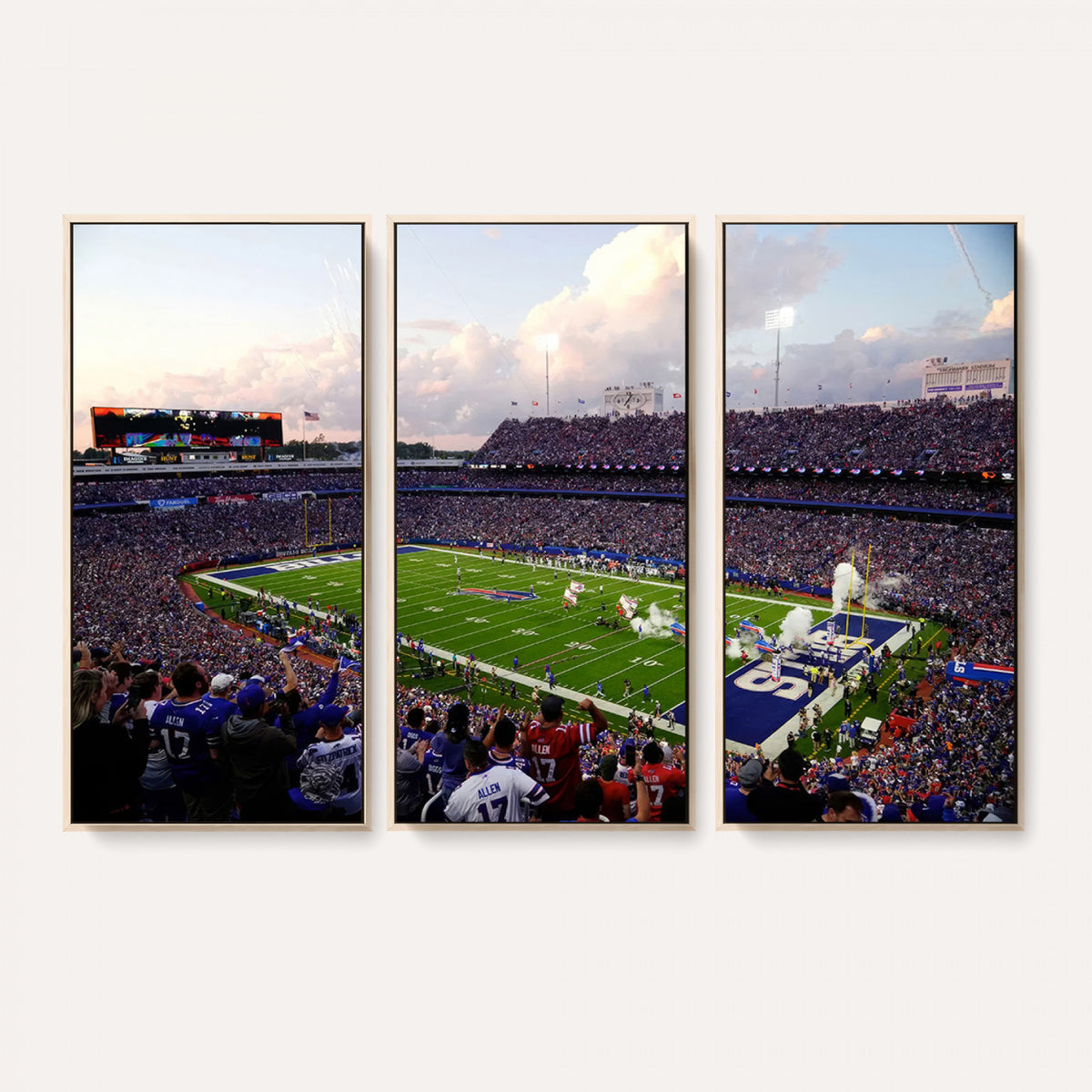 64066-MGV-CV-36X24 - Buffalo Bills Football Team Print - Buffalo Highmark Stadium Wall Art Canvas Print