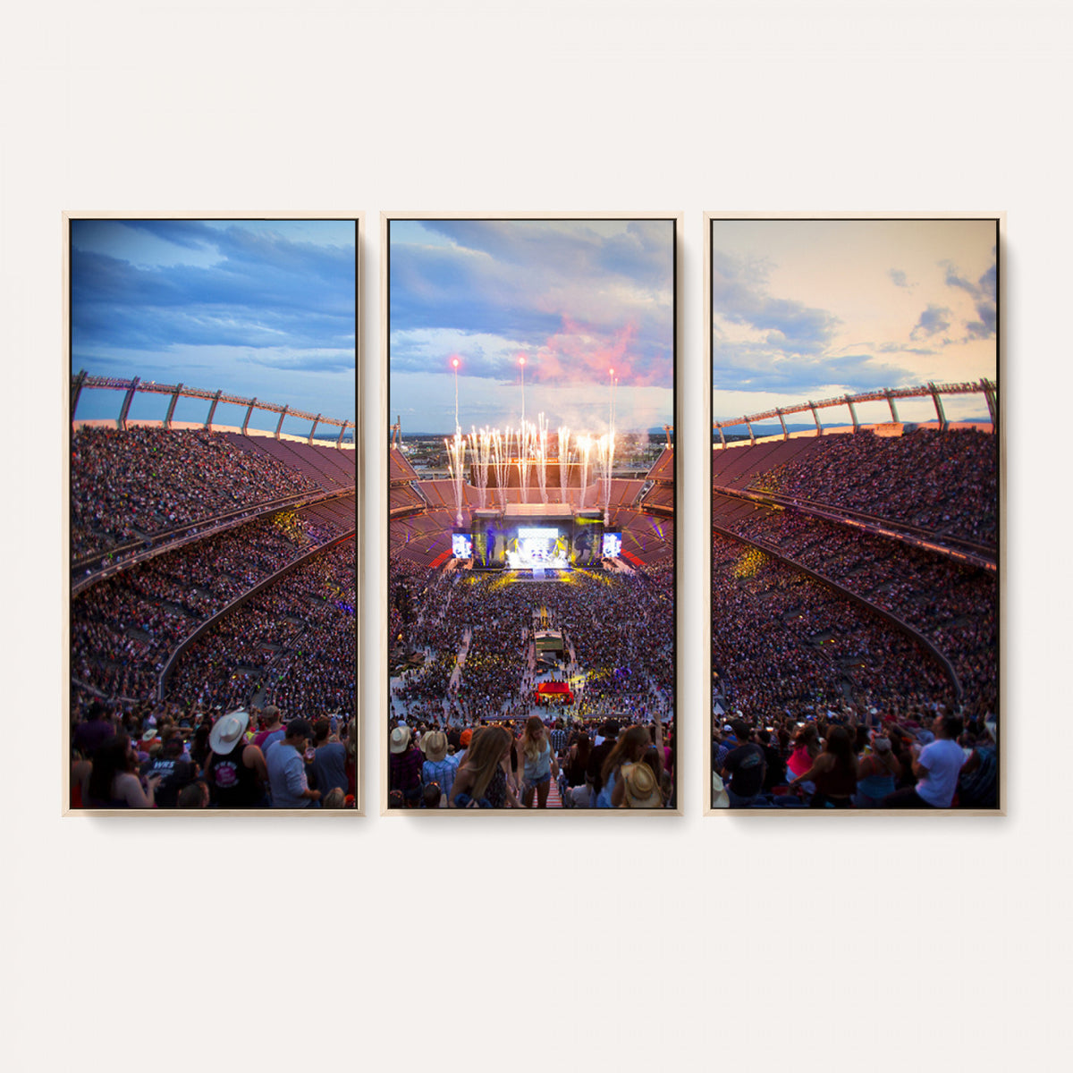 24689-MGV-CV-36X24 - Denver Broncos Football Team Print Canvas, Empower Field