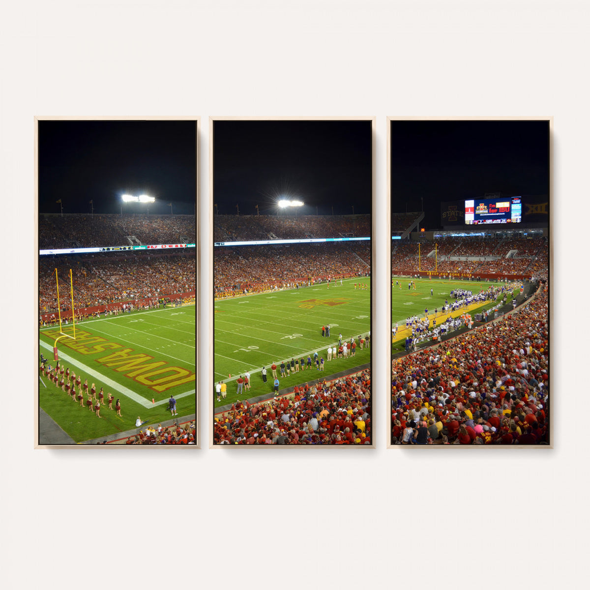 27211-MGV-CV-36X24 - Iowa State University Cyclones Football Team Print, Ames, Extra Large Game Room Wall Decor
