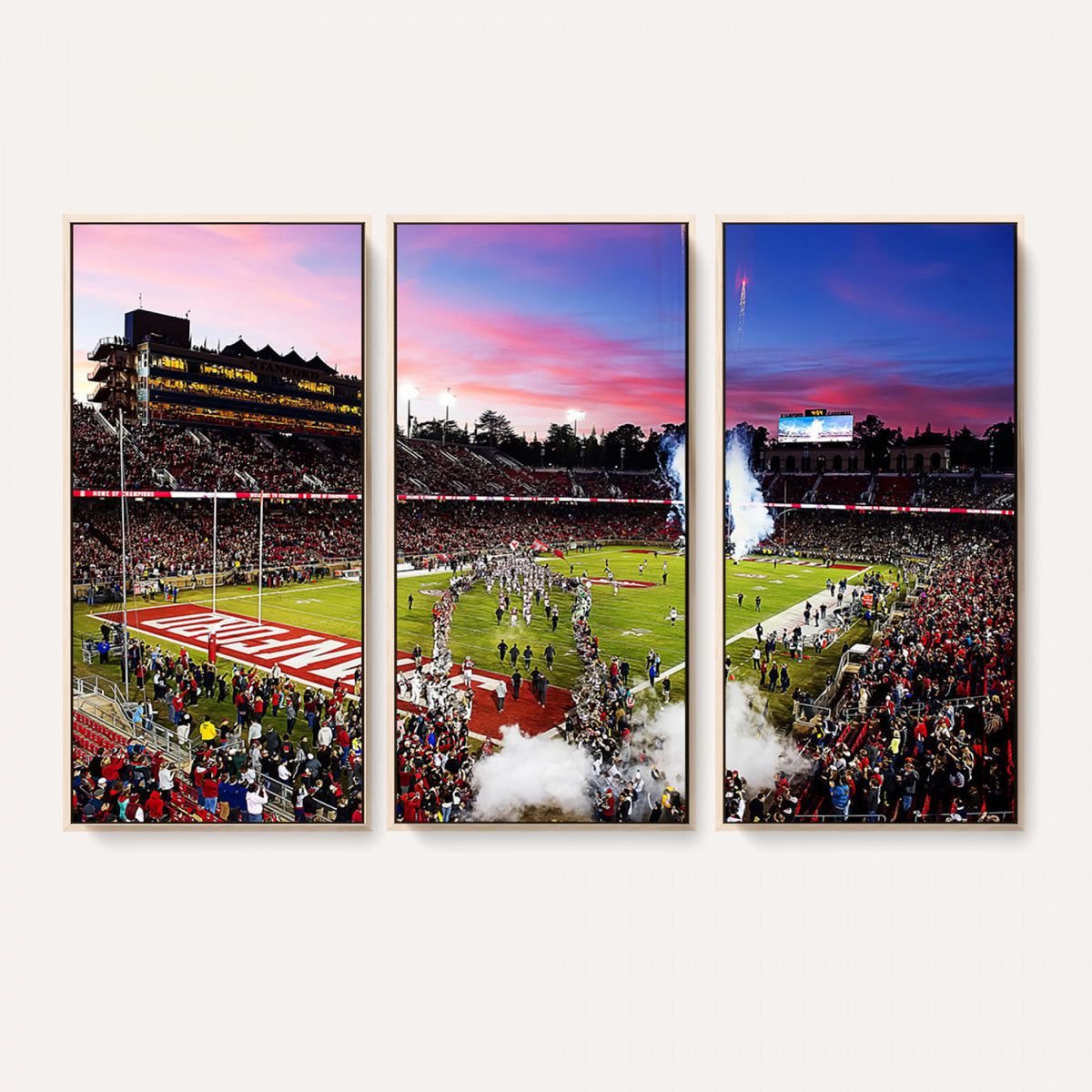 25557-PAN-FL-20X10 - Stanford University Cardinal Football Team Print - Stanford Stadium Wall Art Canvas Print