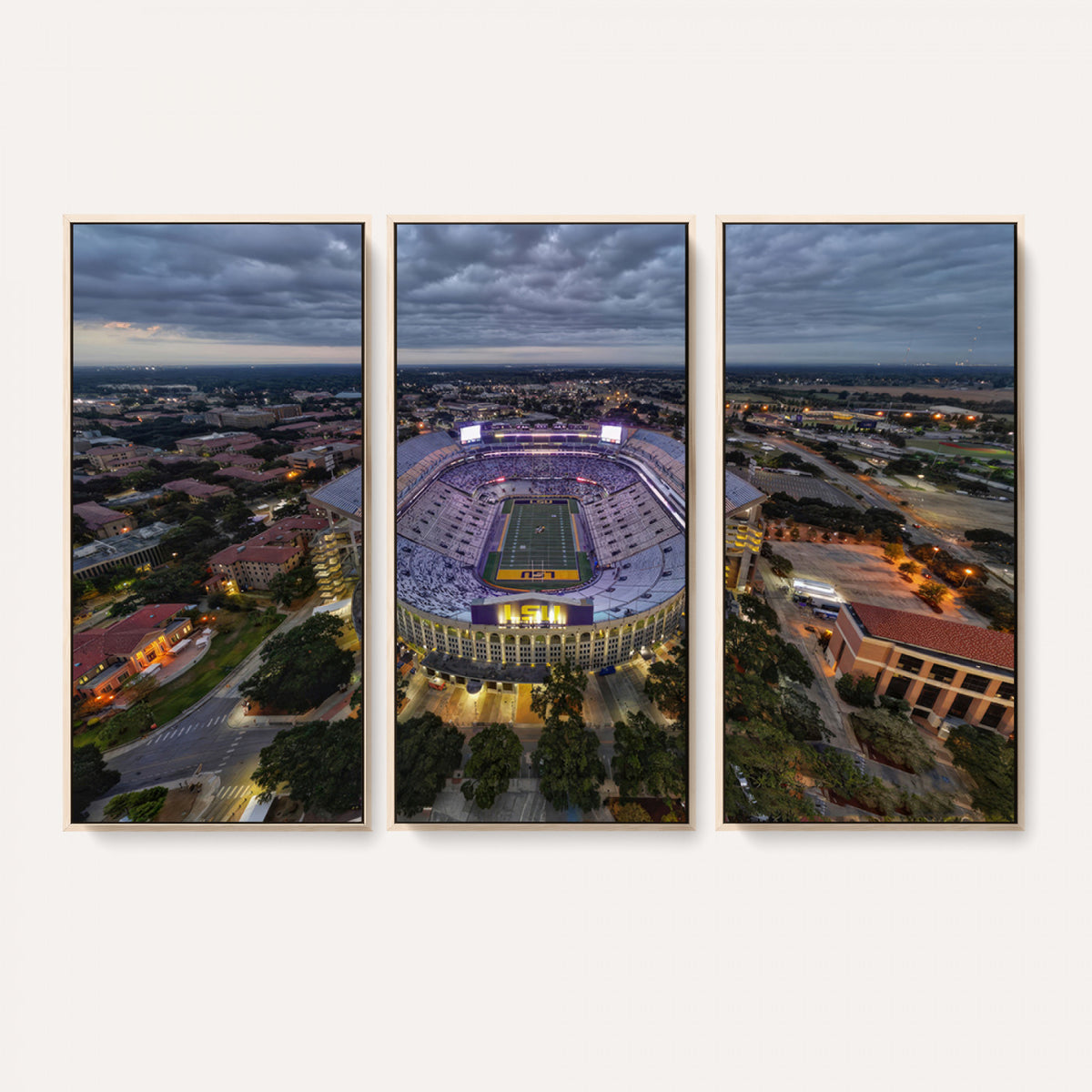 77405-MGV-CV-36X24 - The Louisiana State University Tigers Football Team Print