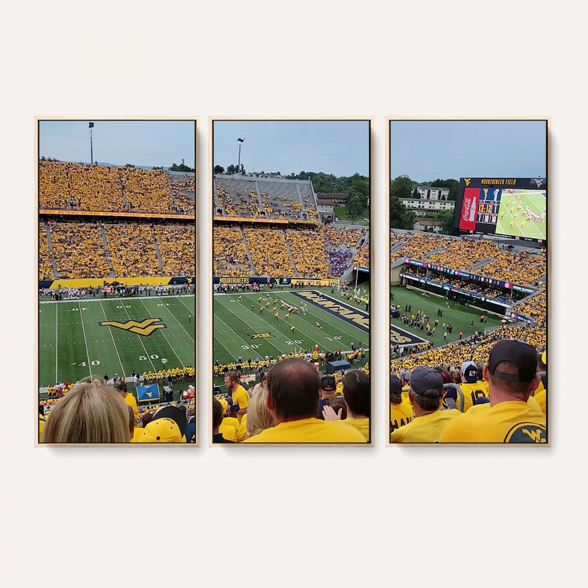 18056-MGV-CV-36X24 - Puskar Stadium Canvas Print Wall Art, Morgantown Print