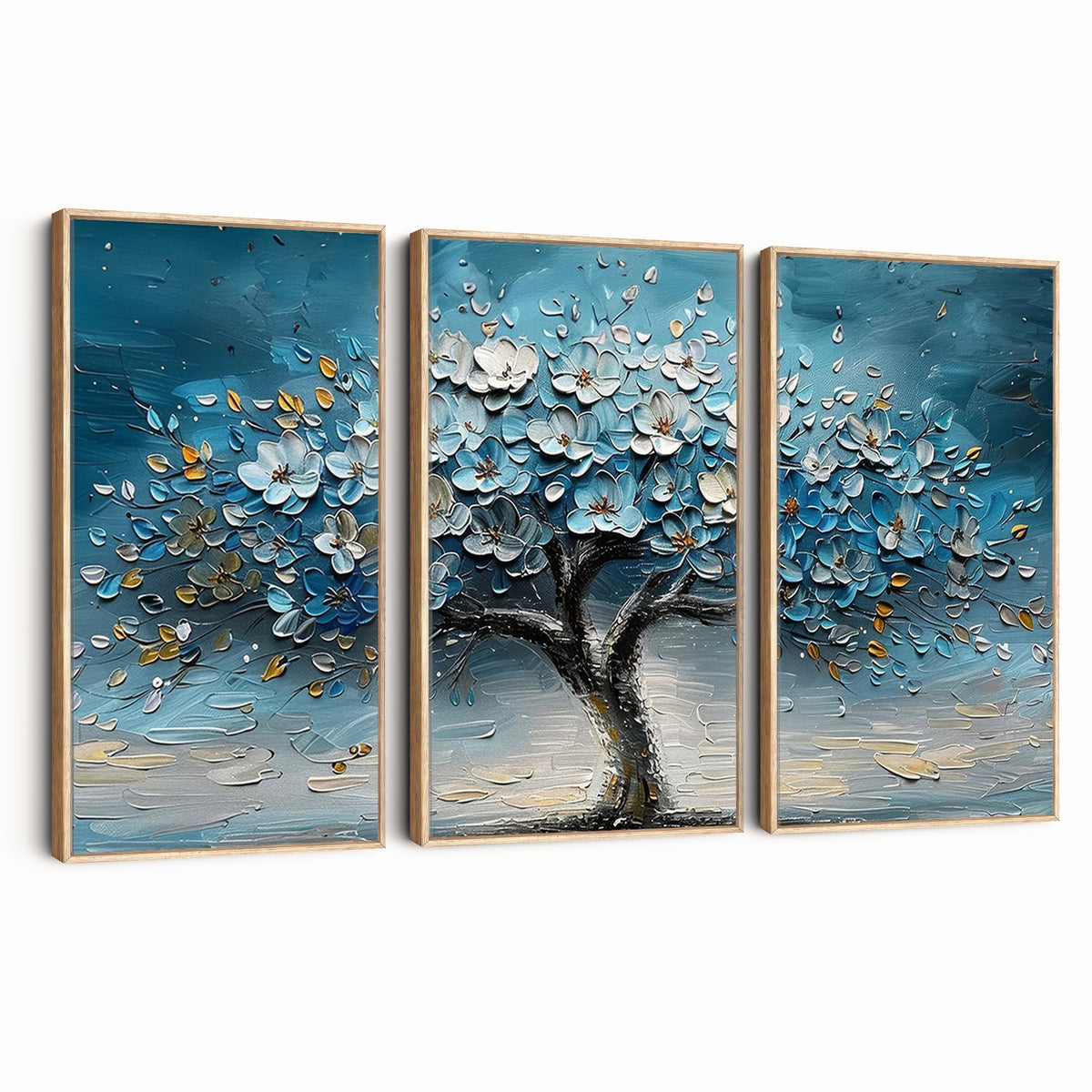 24109-_Poster-30x20 - Abstract Blooming Tree Wall Art Canvas Print, Floral Modern Home Decor