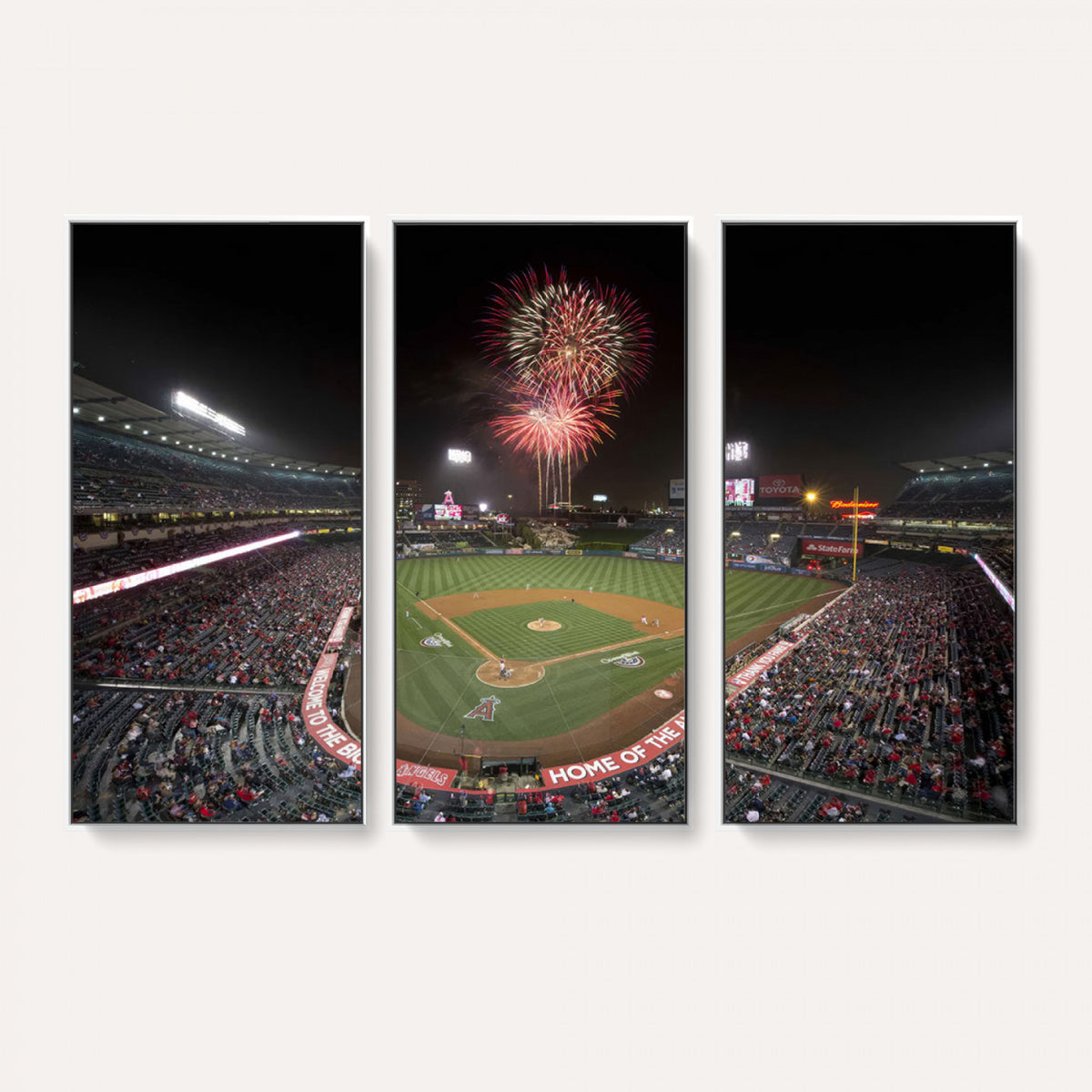 63592-MGV-CV-36X24 - Angel Stadium in Los Angeles Stadium Wall Art Canvas Print