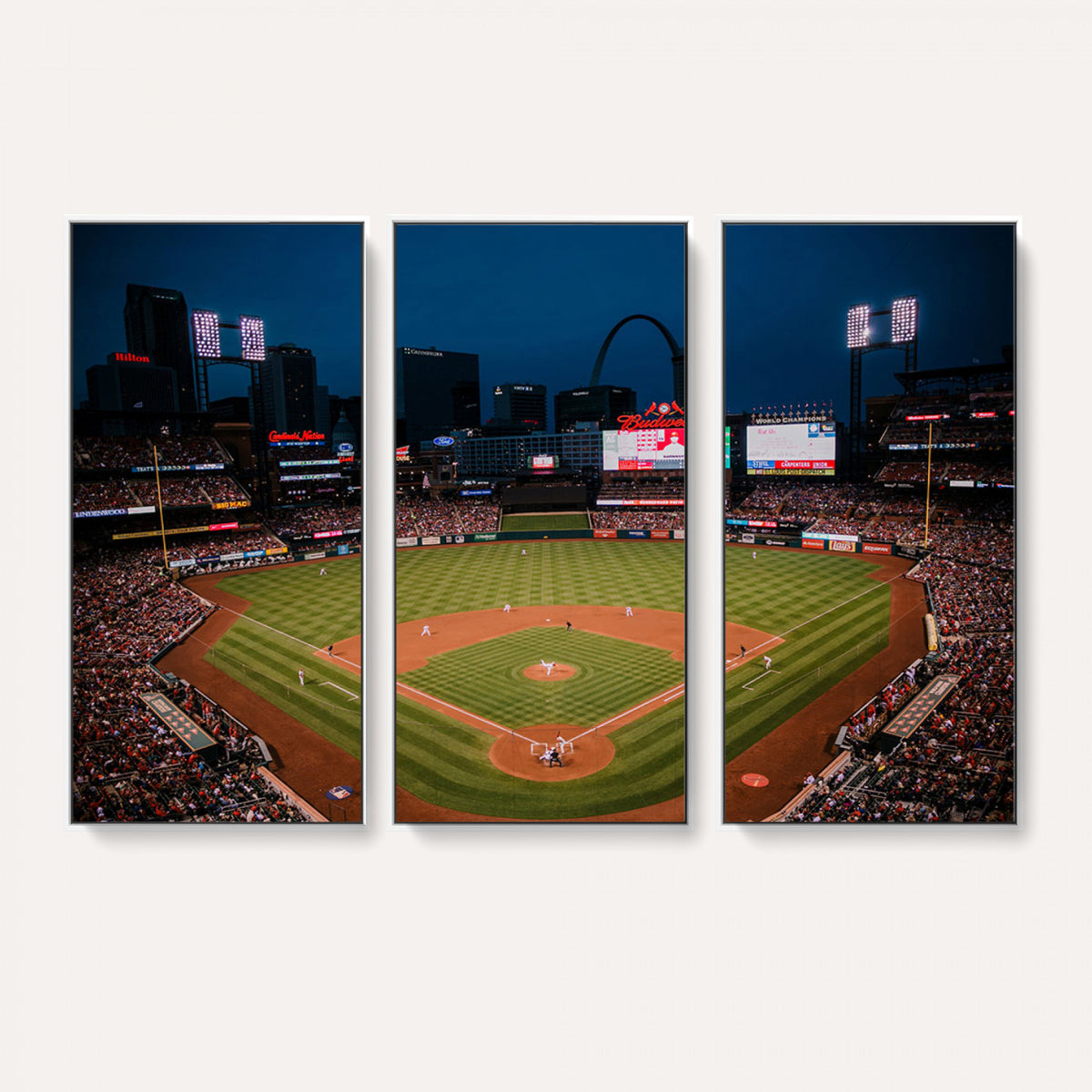 38612-MGV-CV-36X24 - St. Louis Cardinals Baseball Team Print - Busch Stadium Wall Art
