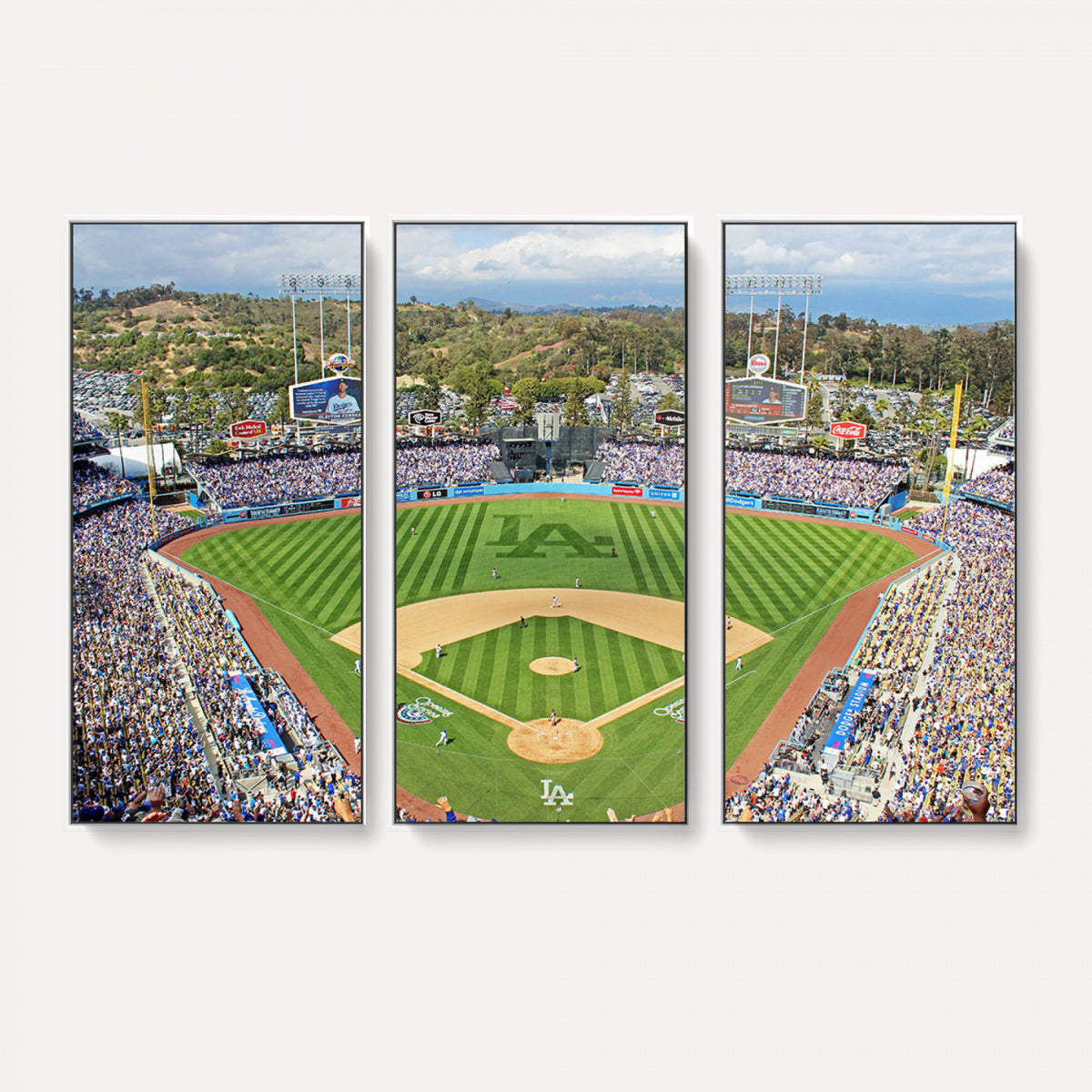34760-MGV-CV-36X24 - Citi Field Wall Art Print | 3-Panel New York Mets Baseball Stadium Canvas Print