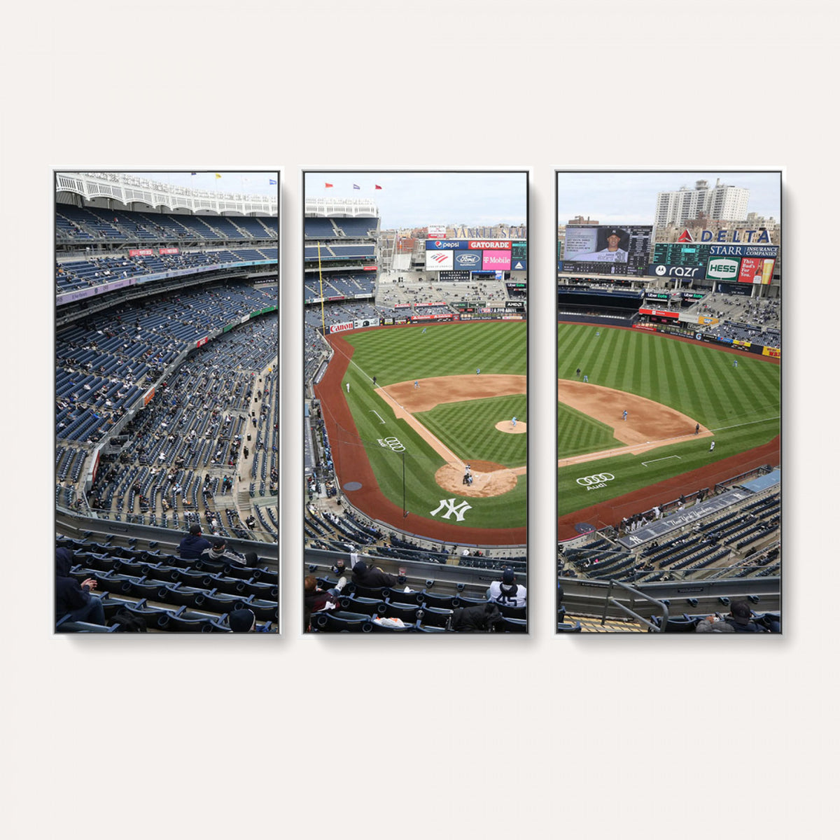 45784-MGV-CV-36X24 - New York Yankees Baseball Team Print, Yankee Stadium Wall Art Canvas Print
