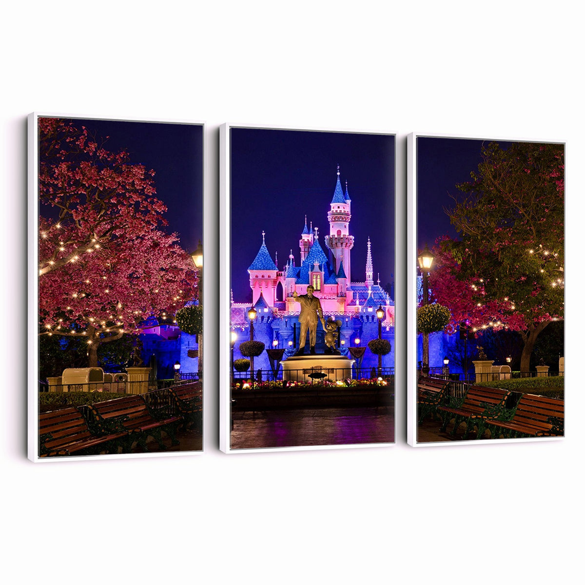 79435-MGV-CV-24X16 - Castle Large Wall Art, Disney Magic Kingdom Kids Room Decor and Christmas Gift