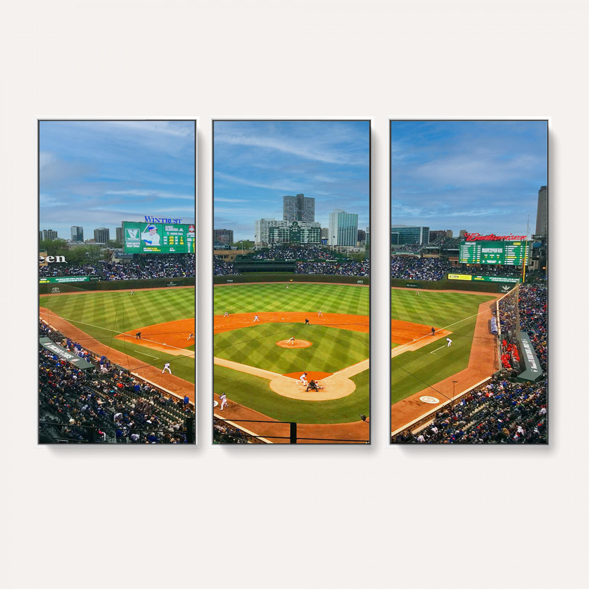 86839-MGV-CV-36X24 - Wrigley Field Chicago Cubs Panoramic Canvas Print
