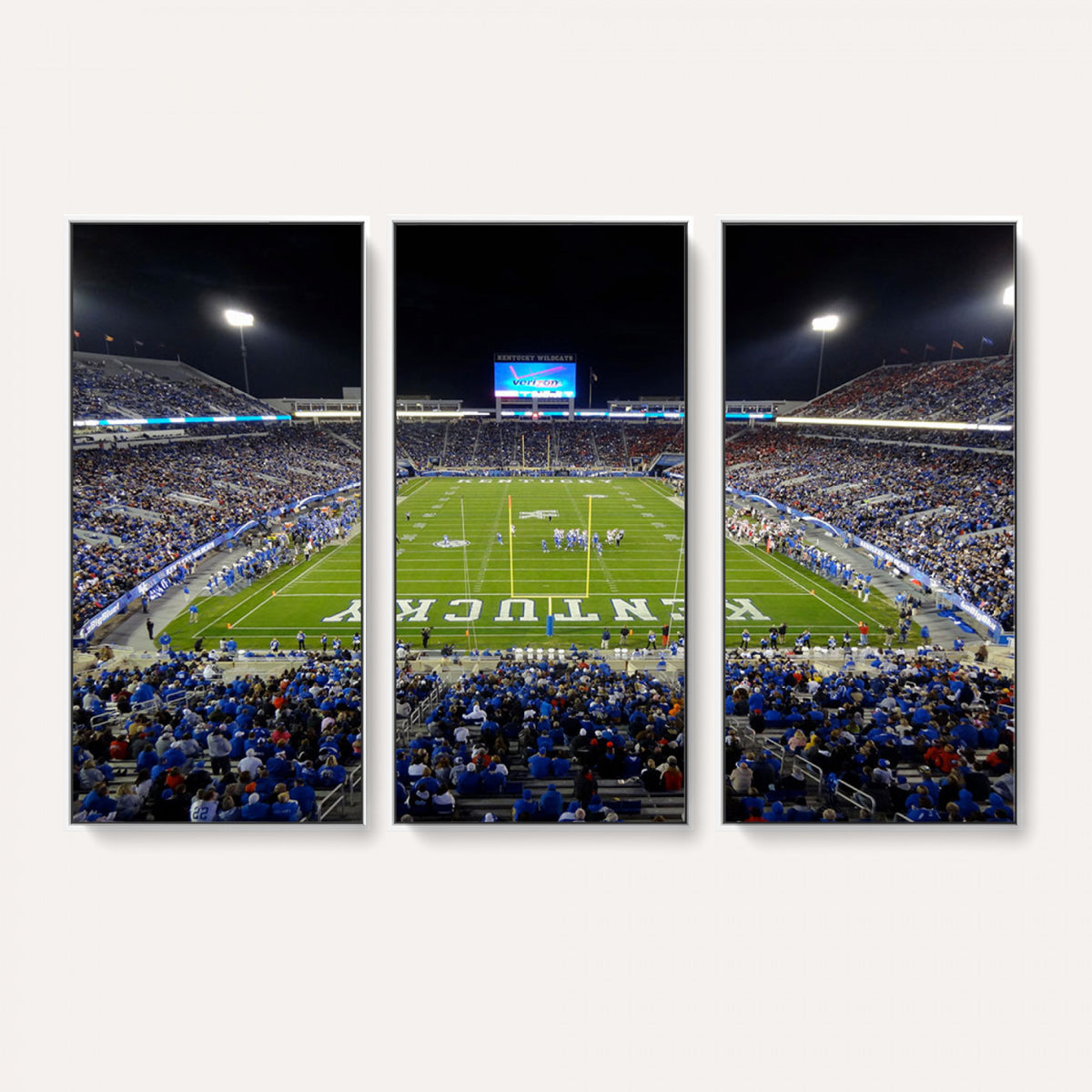 14304-MGV-CV-36X24 - Kroger Field Canvas Wall Art, Kentucky Stadium Wall Art, Framed and Ready to Hang