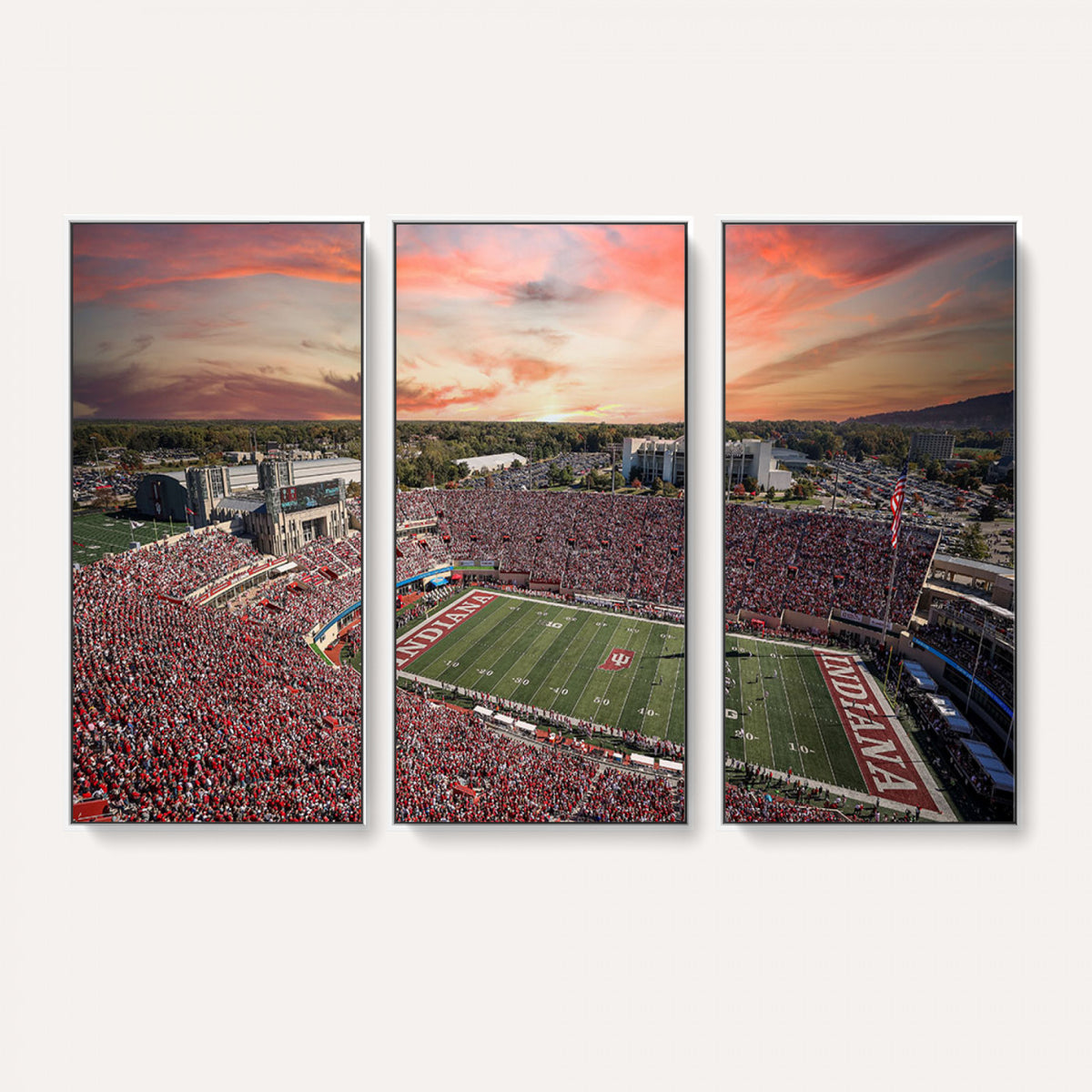 51135-MGV-CV-36X24 - Indiana Memorial Stadium Wall Art Canvas Print
