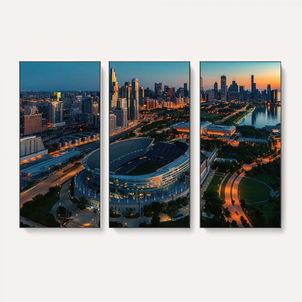 36690345-MGV-CV-36X24 - Chicago Bears Soldiers Field Wall Art Canvas Print