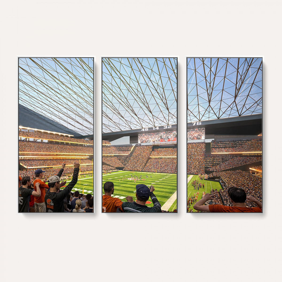 81960112-MGV-CV-36X24 - Cleveland Browns Stadium Wall Art Canvas Print