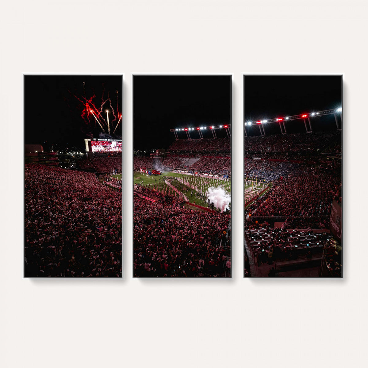 60690191-MGV-CV-36X24 - William Brice Stadium Wall Art Print, Baseball Game Room