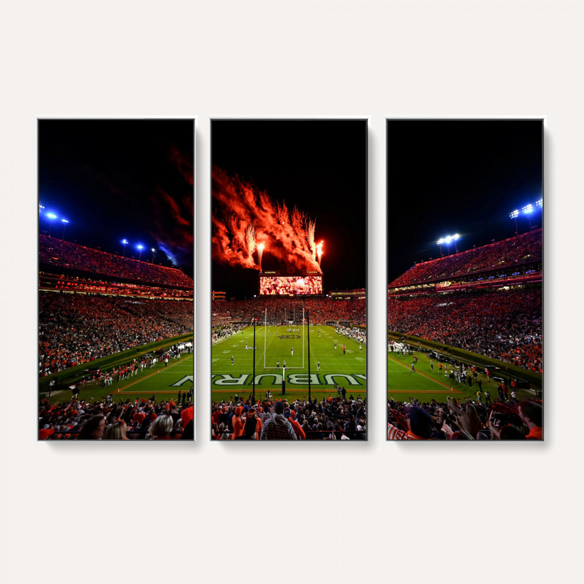 59046876-MGV-CV-36X24 - Jordan-Hare Football Stadium Wall Art Canvas Print, Football Stadium Aerial View